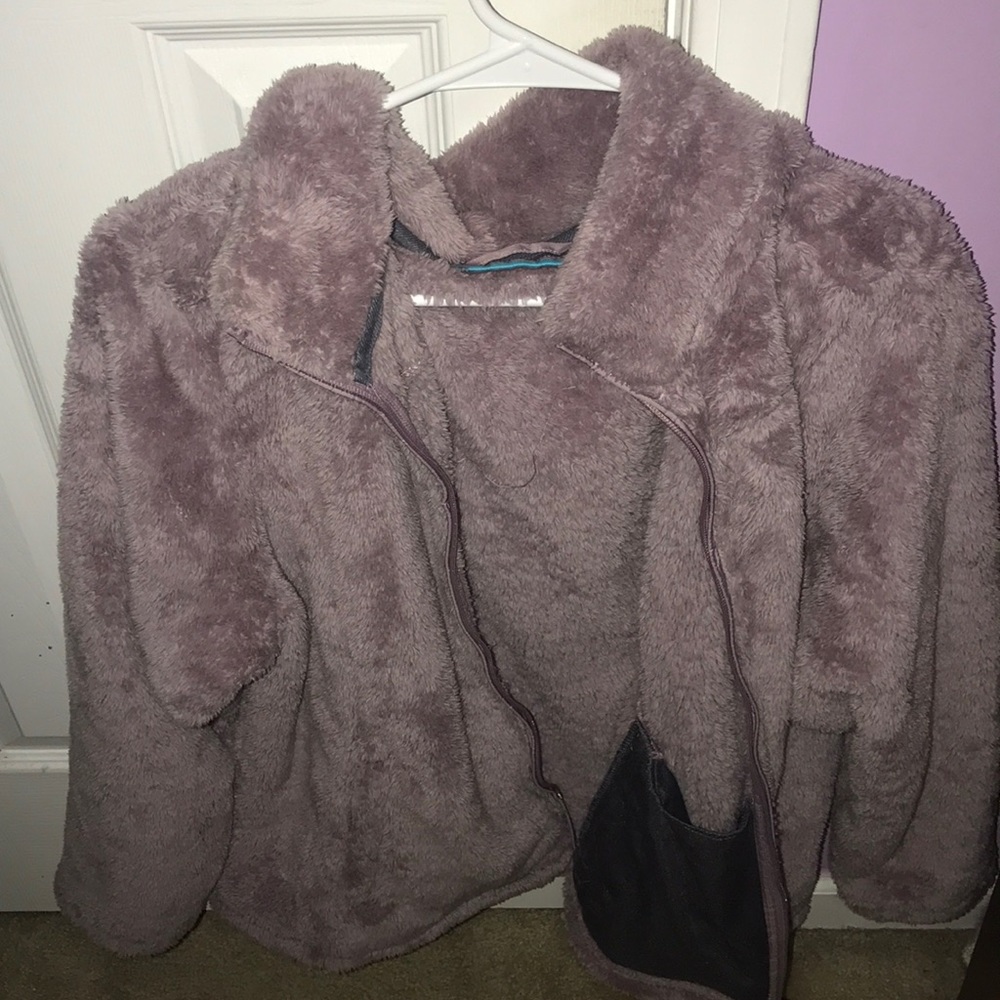 Soft furry light purple jacket